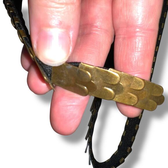 Vintage Womens Scale Serpentine Belt Stretchy Bronze Retro Fashion Statement - Picture 4 of 6